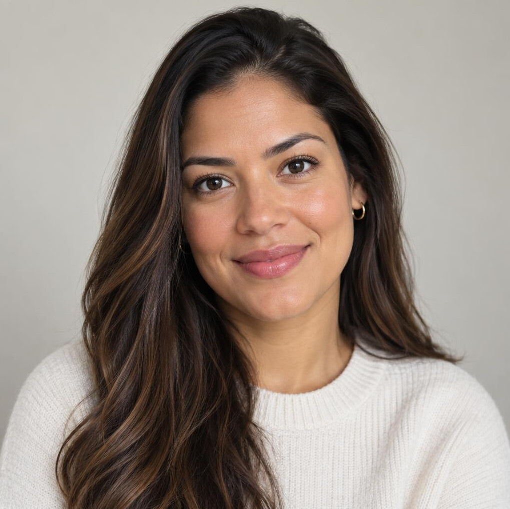 Portrait of a young smiling woman