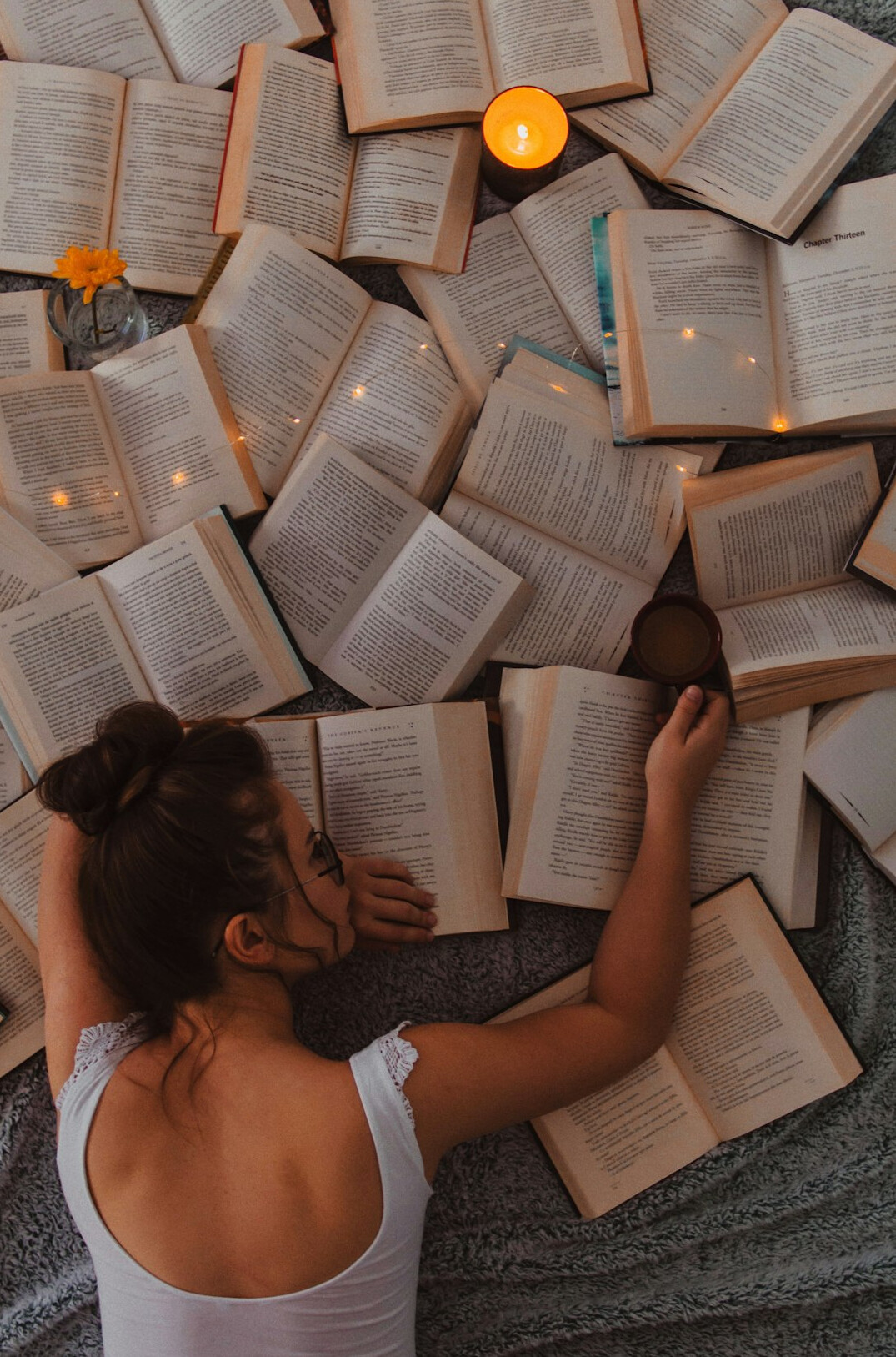 reading personal development book