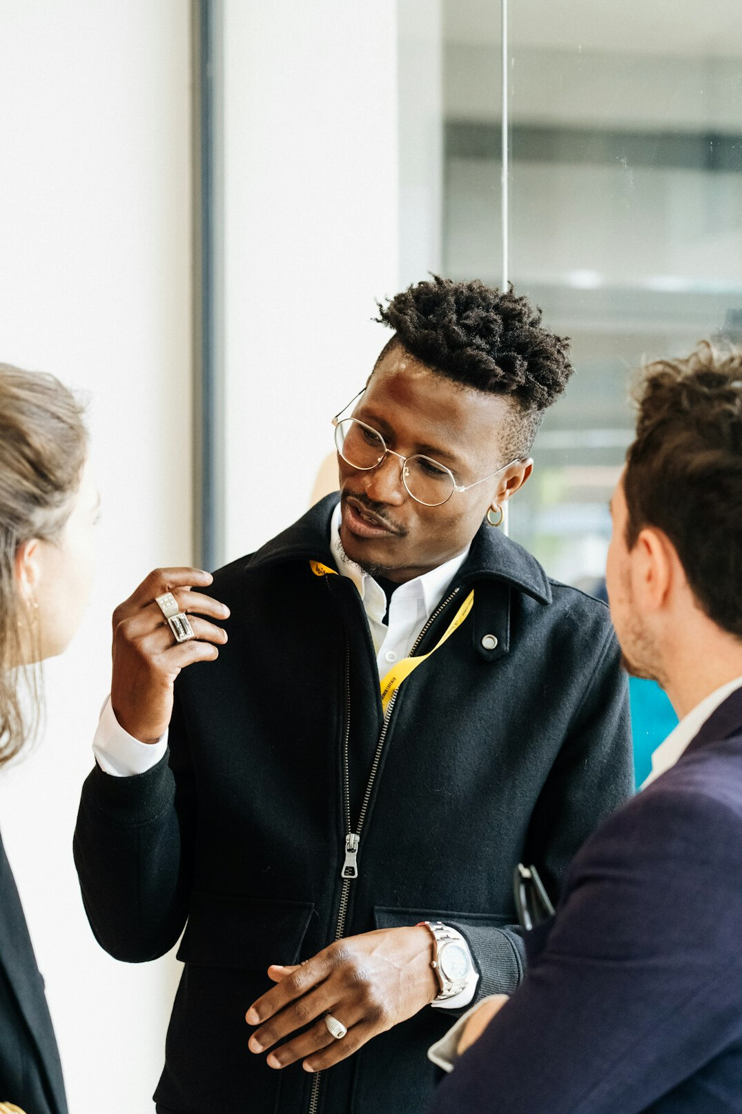 diverse people networking