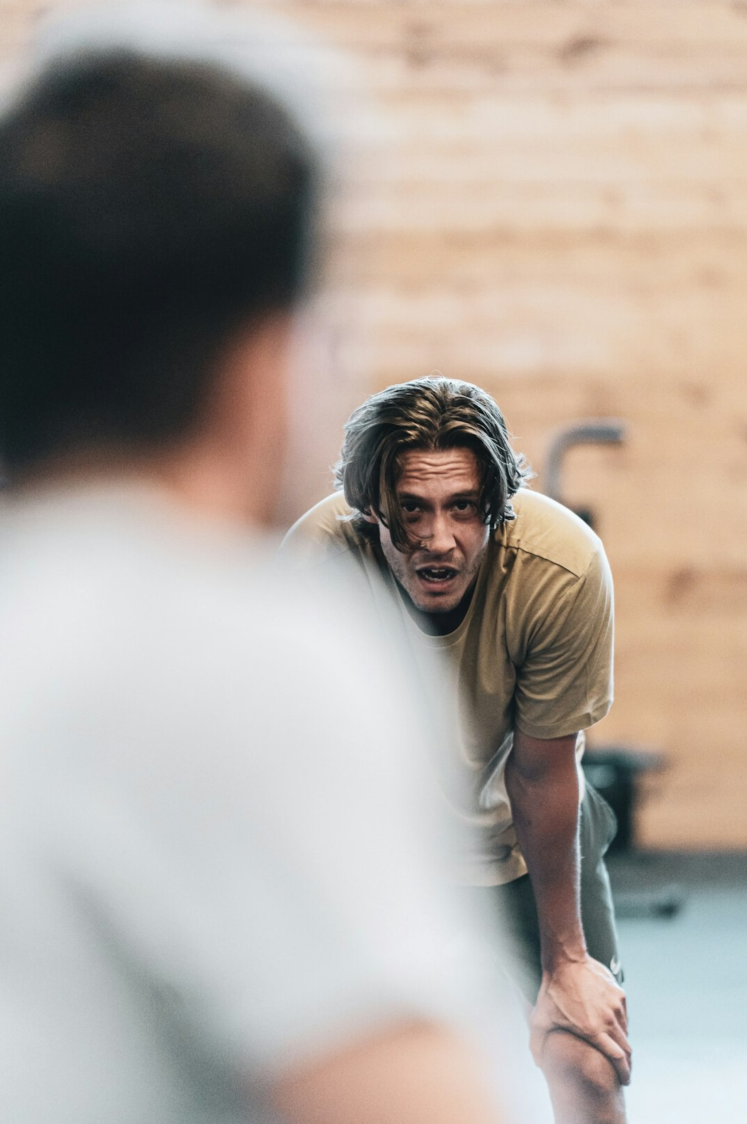 man showing empathy in talk